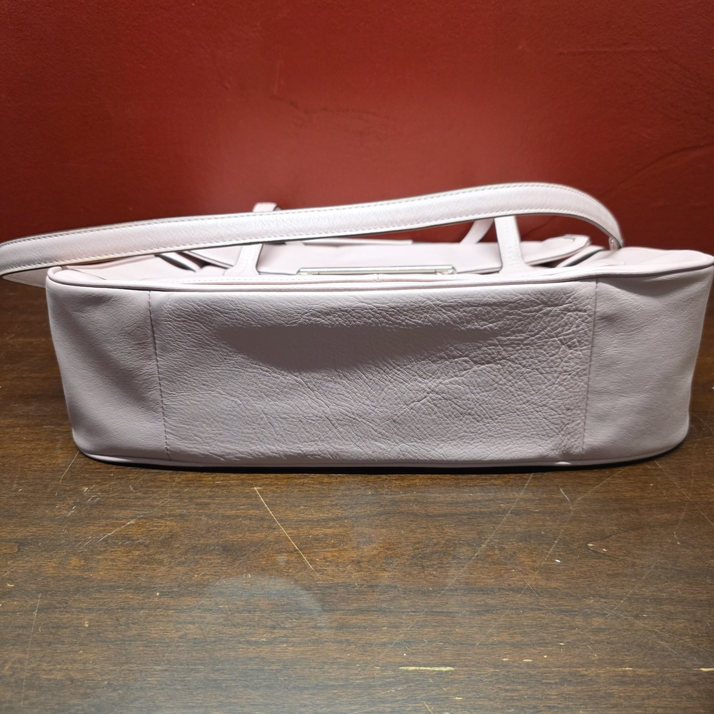 Coach Light Pink Leather Satchel - Picture 5 of 9